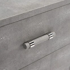 Jodie Faux Shagreen Nightstand - Grey/Silver - Safavieh -Safavieh Deals Store GUEST de74ba13 5a60 417f ac88 52565c34b16c