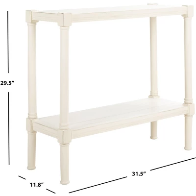 Rafiki Console Table - Distressed White - Safavieh 6 Rafiki Console Table - Distressed White - Safavieh - Image 6