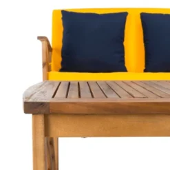 4pc Fontana Outdoor Set Teak Look/Yellow - Safavieh 7 4pc Fontana Outdoor Set Teak Look/Yellow - Safavieh -Safavieh Deals Store GUEST e39dfada a29d 44e4 a9e9 bc88e3dd2d07