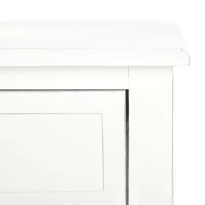 Primrose 2 Drawer Console Table - Distressed White - Safavieh 1 Primrose 2 Drawer Console Table - Distressed White - Safavieh