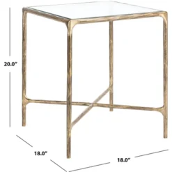Jessa Forged Metal Square End Table - Brass - Safavieh -Safavieh Deals Store GUEST eb3dd10c 0fcb 4d87 9141 33fa67115c57