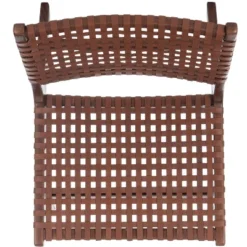 Luna Leather Woven Accent Chair - Safavieh -Safavieh Deals Store GUEST ec49d6ad 954d 4090 b083 b6ef13697348