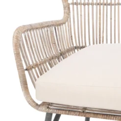 Lenu Rattan Accent Chair W/ Cushion - Grey White Wash/White/ Black - Safavieh 15 Lenu Rattan Accent Chair W/ Cushion - Grey White Wash/White/ Black - Safavieh -Safavieh Deals Store GUEST ee2f508f ba1a 4447 83ab 2f6588160a50
