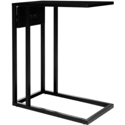 Portland Usb Side Table - Black - Safavieh -Safavieh Deals Store GUEST f3c40c7f 4aaf 47b5 8133 c8d4501ef4e5