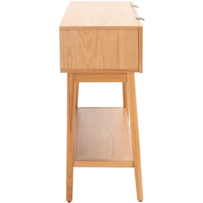 Baisley 2 Drawer Rattan Console Table - Natural - Safavieh 2 Baisley 2 Drawer Rattan Console Table - Natural - Safavieh - Image 2