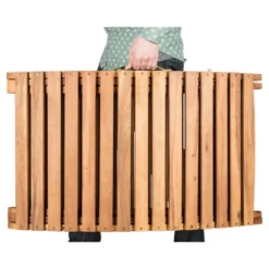 Pacifica 3pc Wood Patio Lounge Set - Teak Brown/Beige - Safavieh -Safavieh Deals Store GUEST fa1e1dc5 496f 44ce aec8 3b1068fd6864